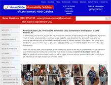 Tablet Screenshot of ameriglide-lakenorman-nc.com